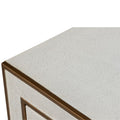 Gideon Ivory Shagreen Nightstand texture closeup