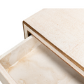 Gideon Ivory Shagreen Side Table - drawer liner
