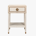 Gideon Ivory Shagreen Side Table