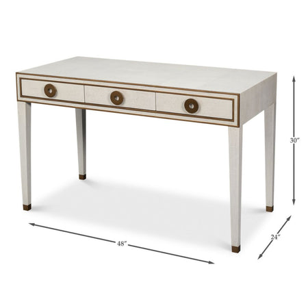 Gideon Ivory Shagreen Writing Desk dimensions