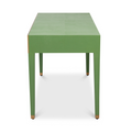 Gideon Verde Shagreen Desk Side View
