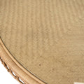 Gigi Round Dining Table - woven rattan top closeup