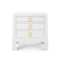 Gracie Matte White Lacquered Side Table 