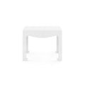 Gracie Matte White Lacquered Tea Table