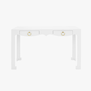 Gracie White Lacquer Desk