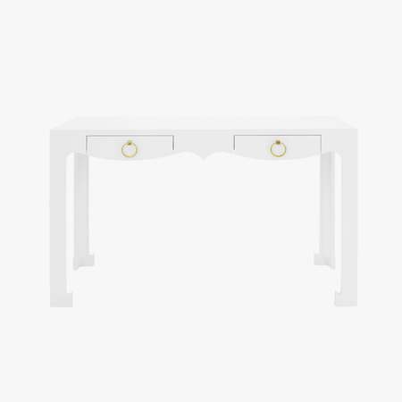 Gracie White Lacquer Desk