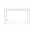 Gracie White Lacquer Desk back view