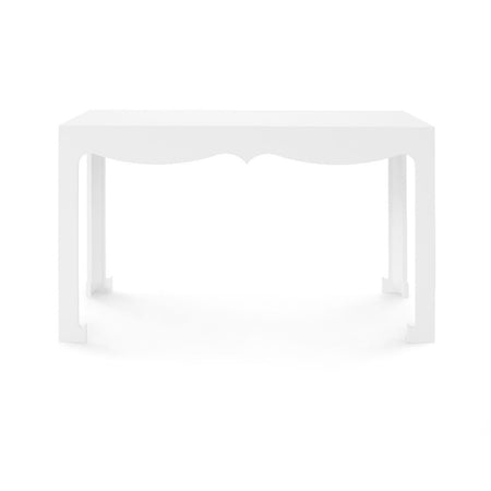 Gracie White Lacquer Desk back view