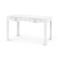 Gracie White Lacquer Desk with chow style legs