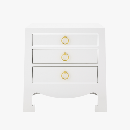 Gracie White Side Table