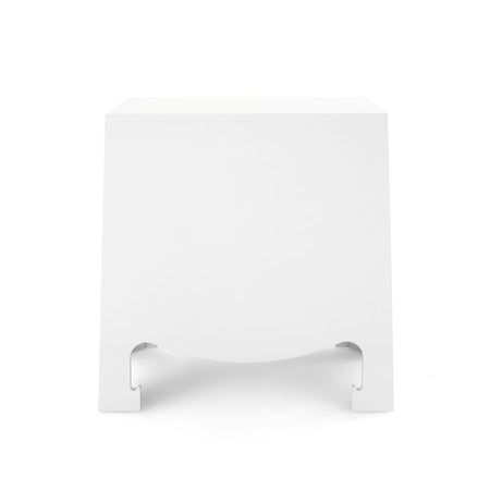 Gracie White Side Table finished back