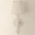 Grantham Bisque Wall Sconce - painted metal shade