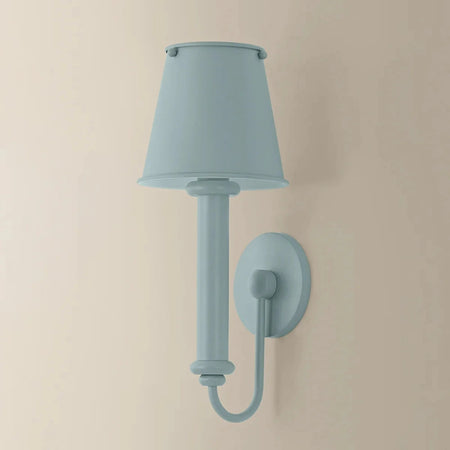 Grantham Dusk Blue Wall Sconce - painted metal finish