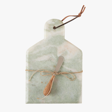 Green Marble Cheese Board Set