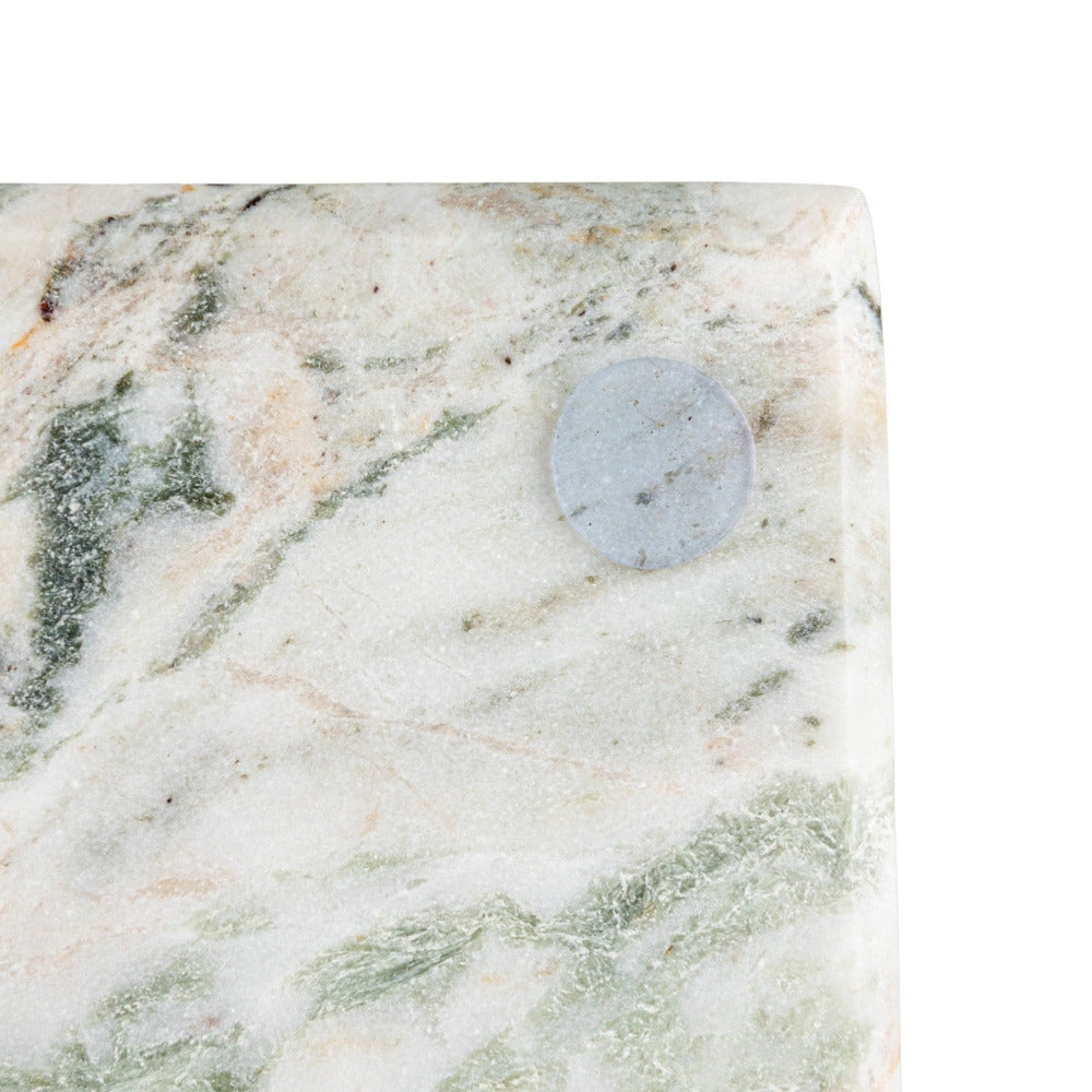 Green Marble Cheese Board Set bottom closeup