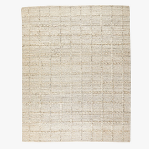 Grid Bleached Jute Rug