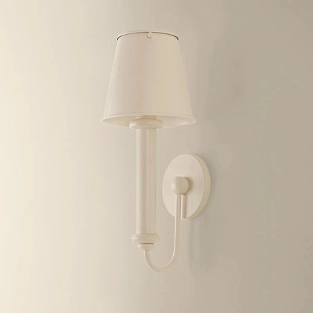 Grantham Bisque Wall Sconce - painted metal shade