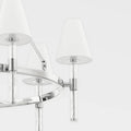 Jacinda Chandelier - Polished Nickel and Acrylic