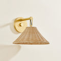 Dartmoor Woven Rattan Sconce from Dear Keaton