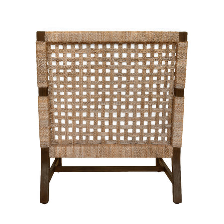 Hannon Club Chair Woven Seagrass Back