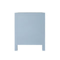 Castella Light Blue Side Table Finished Back
