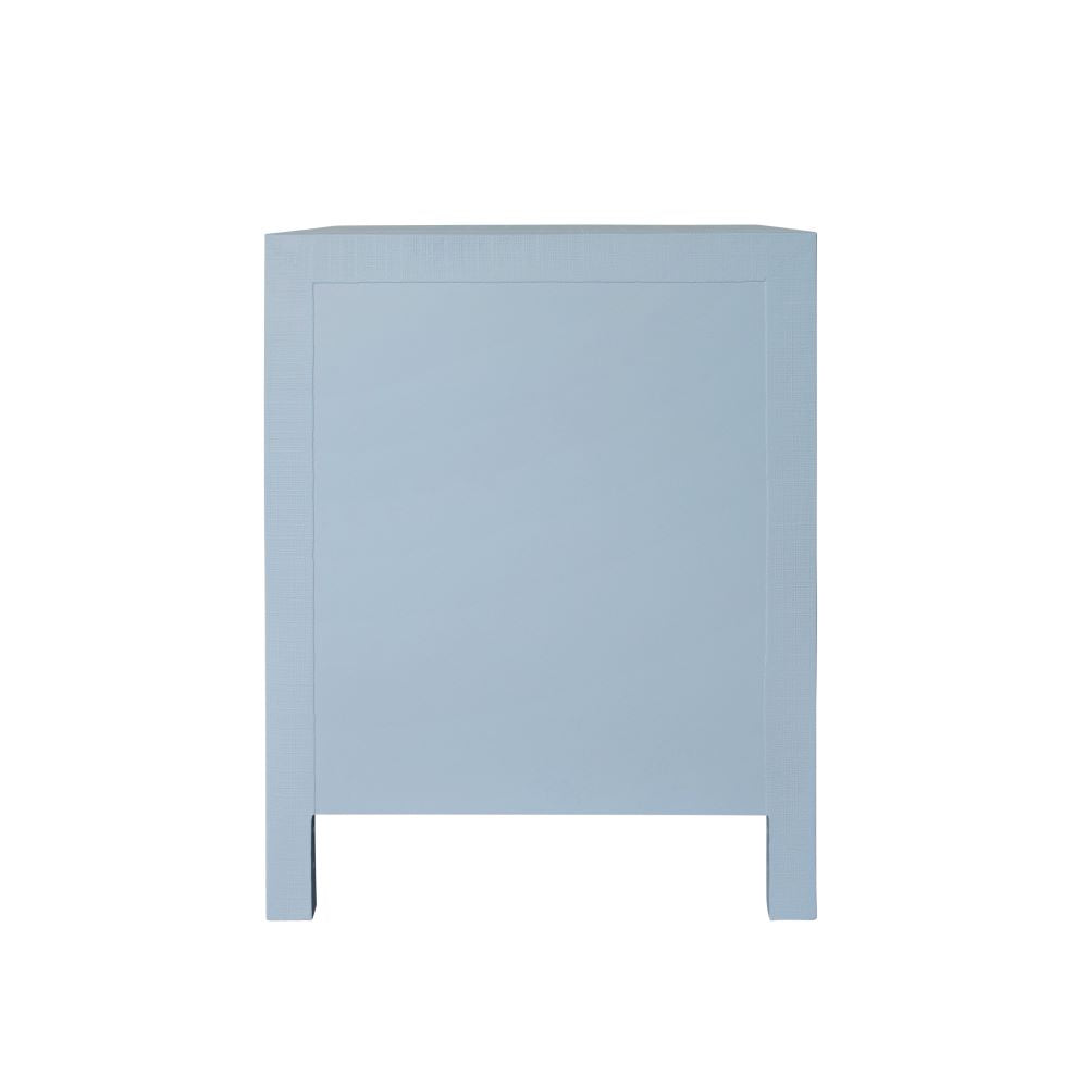 Castella Light Blue Side Table Finished Back
