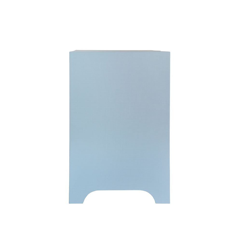 Castella Light Blue Side Table Side View
