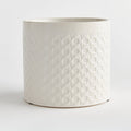 Hamilton White Round Cachepot