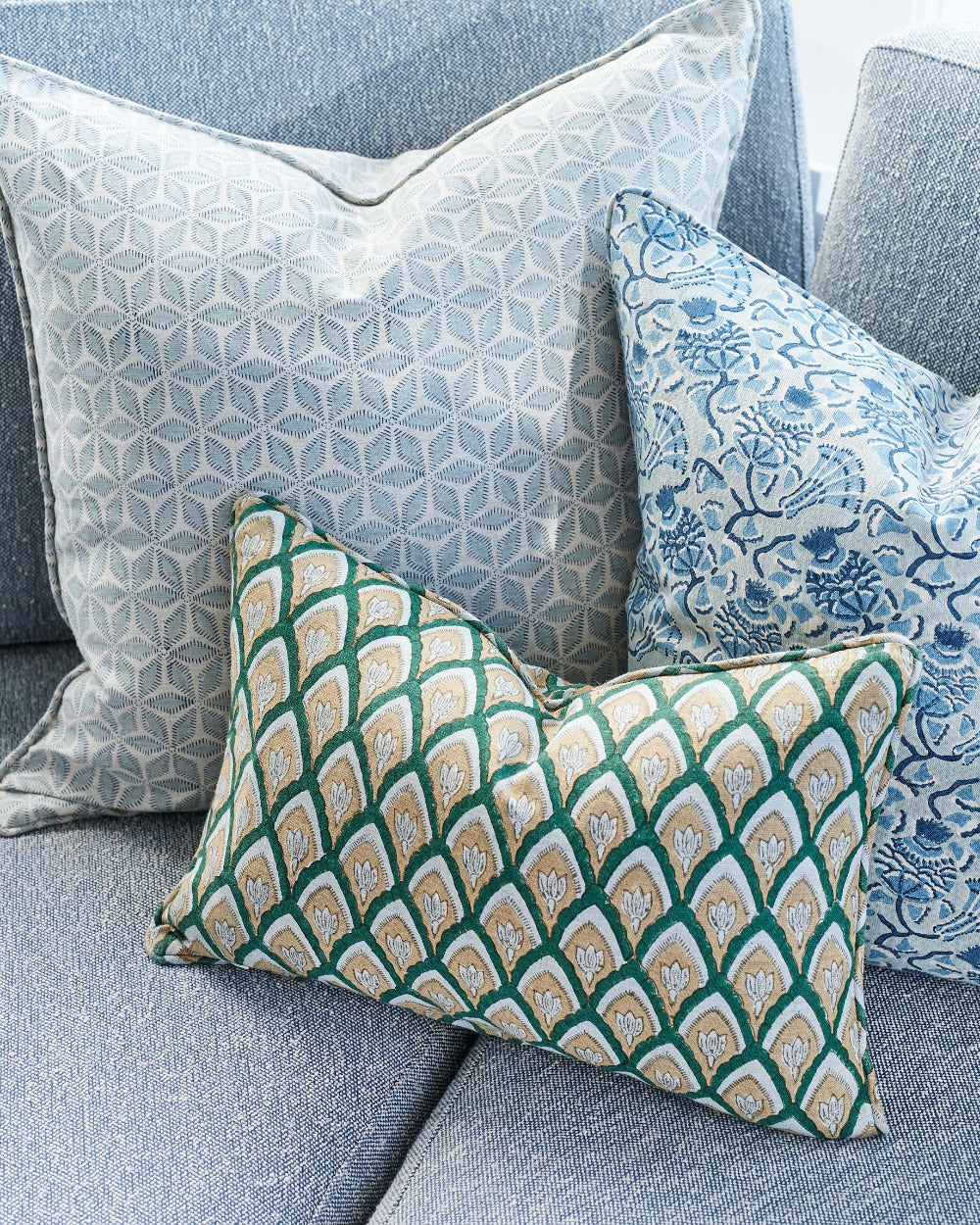 Hanami Tahoe Pillow Cover with Iznik Tahoe Pillow