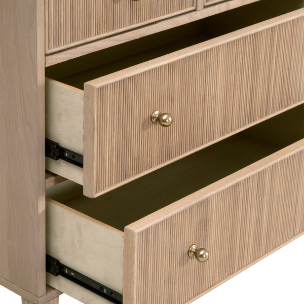 Hayward Oak Double Dresser Drawer Details