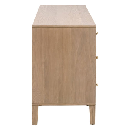 Hayward Oak Double Dresser Side View