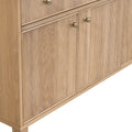 Hayward Oak Sideboard Cabinet ribbed door front details