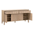 Hayward Oak Sideboard open view