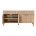 Hayward Oak Sideboard with adjustable interior shelf and cord managhement holes