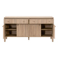 Hayward Oak Sideboard with open drawers and doors