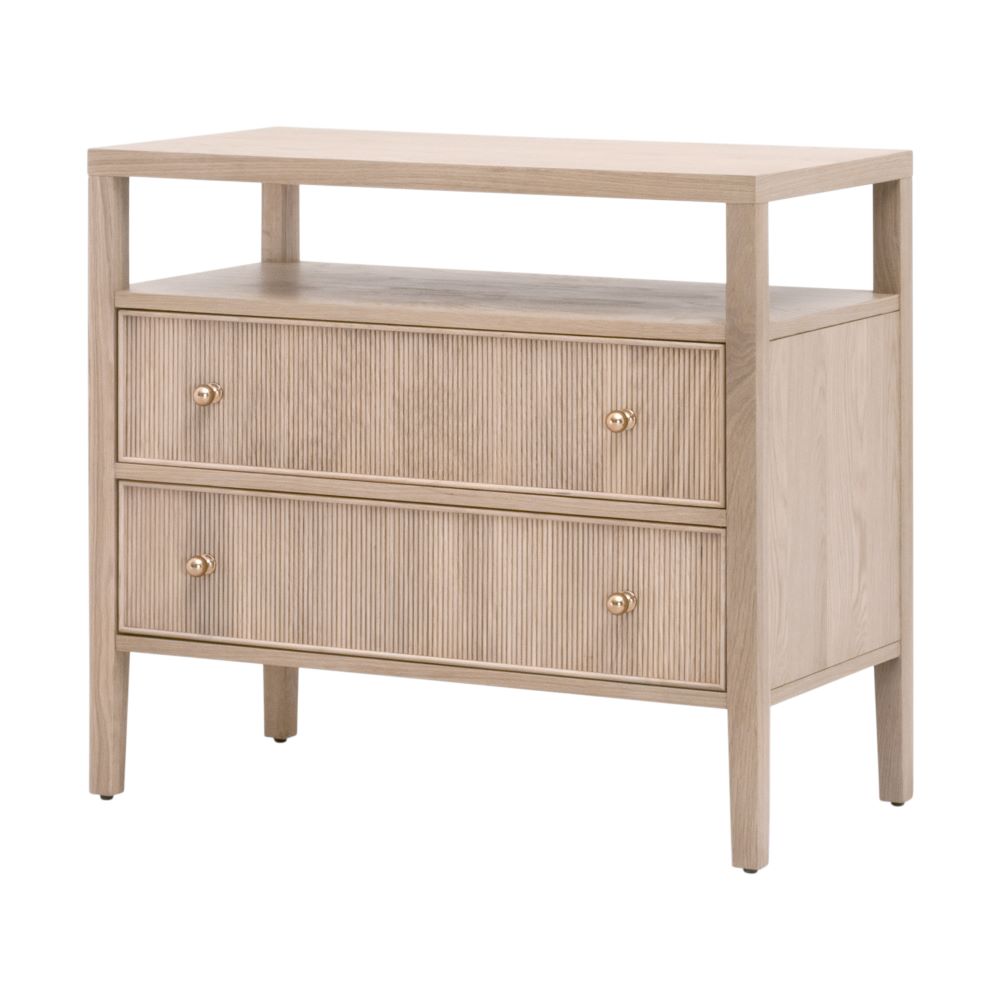 Hayward Open Shelf Oak Nightstand from Dear Keaton