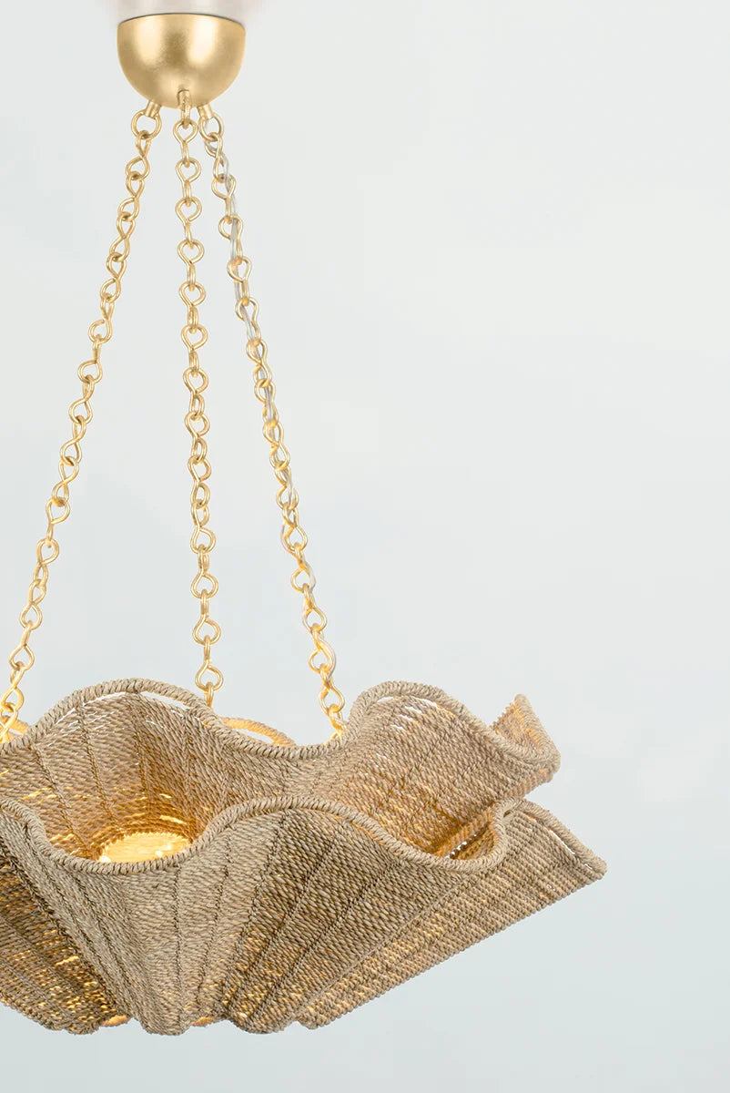 Heybrook Woven Chandelier Details