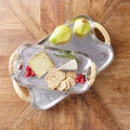 Helena Tray Set styled with cheese and crackers