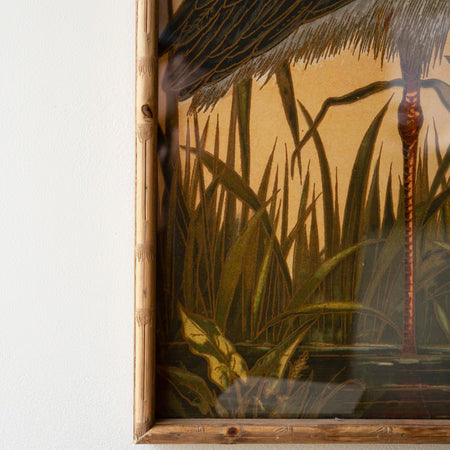 Heron Sunset Frame closeup