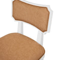 Heston Camel Bow Back Dining Chair closeup