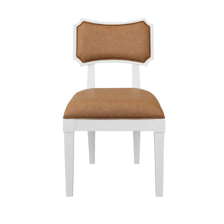 Heston Camel Faux Leather Dining Chair
