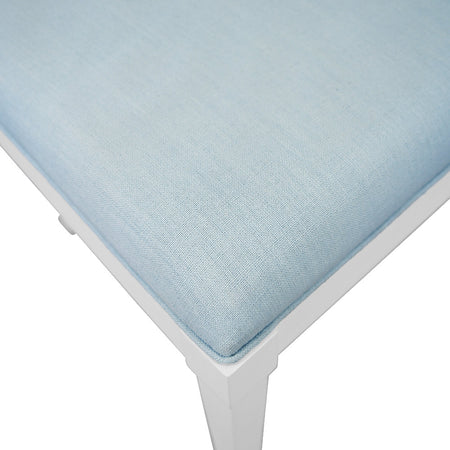 Heston Light Blue Dining Chair performance fabric seat