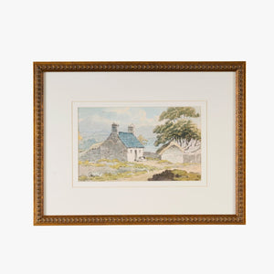 Hillside Cottage Framed Print