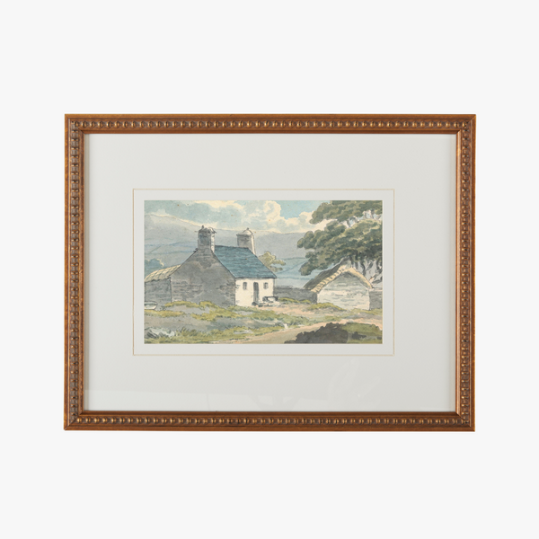 Hillside Cottage Framed Print