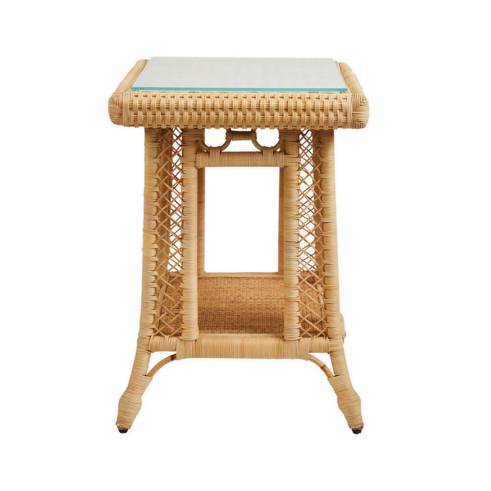 Hope Town Woven Rattan Side Table - Amanda Lindroth