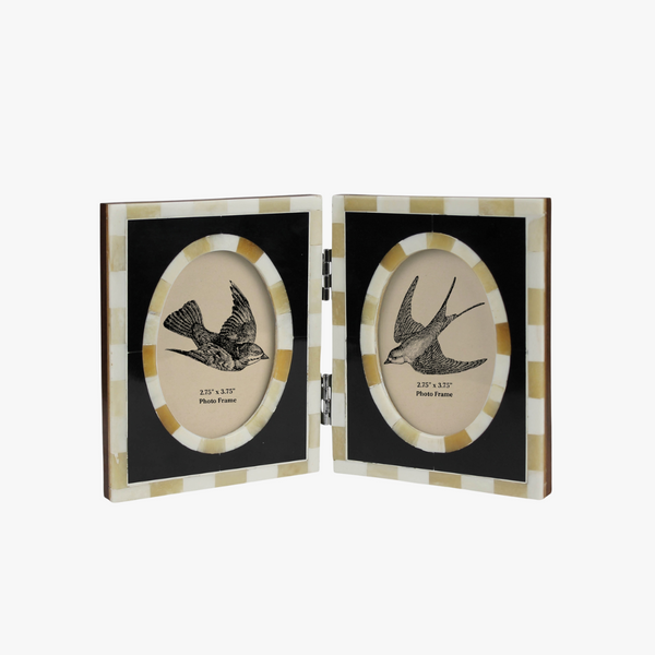 Horn Double Photo Frame