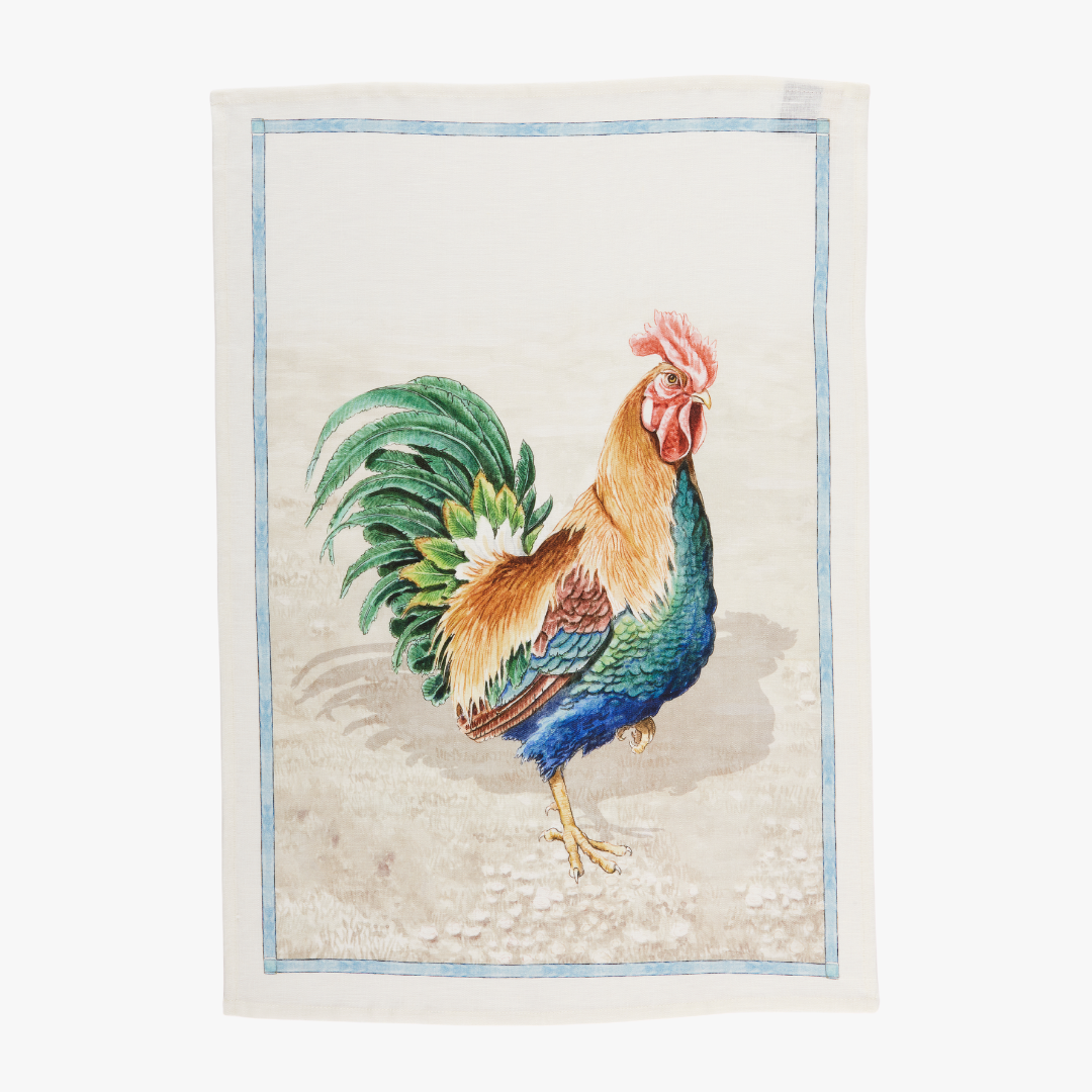 Italian Rooster Tea Towel