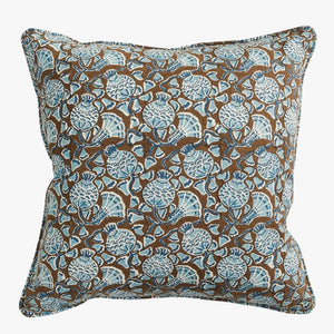 Iznik Cocoa Pillow Cover