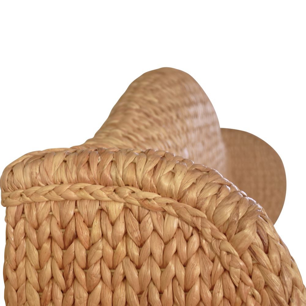 Jarrett Woven Water Hyacinth Bed headboard closeup