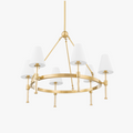 Jacinda Chandelier - Aged Brass